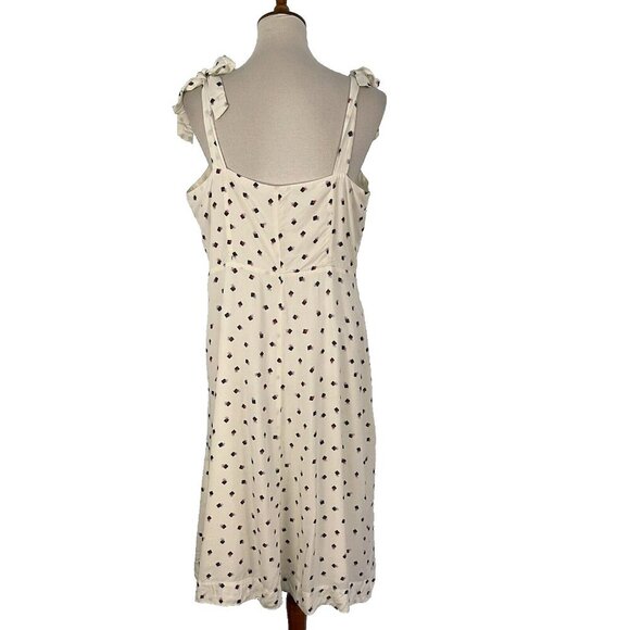 NWT Gap Button Front Shirt Dress Tie-Shoulder Pockets Sz 14 Summer Casual Resort - Picture 10 of 12